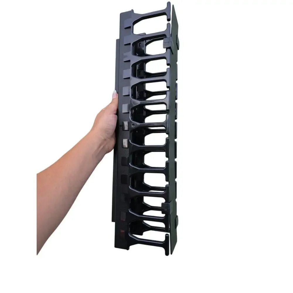 Open Box Panduit WMP1E‎ Horizontal Cable Manager, Black, 2 RU, Black